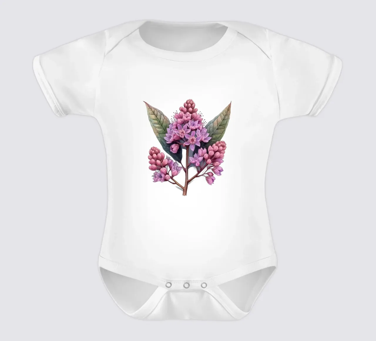 Joe Pye Weed Fiore 3 body neonato maniche corte da Bold Blooms