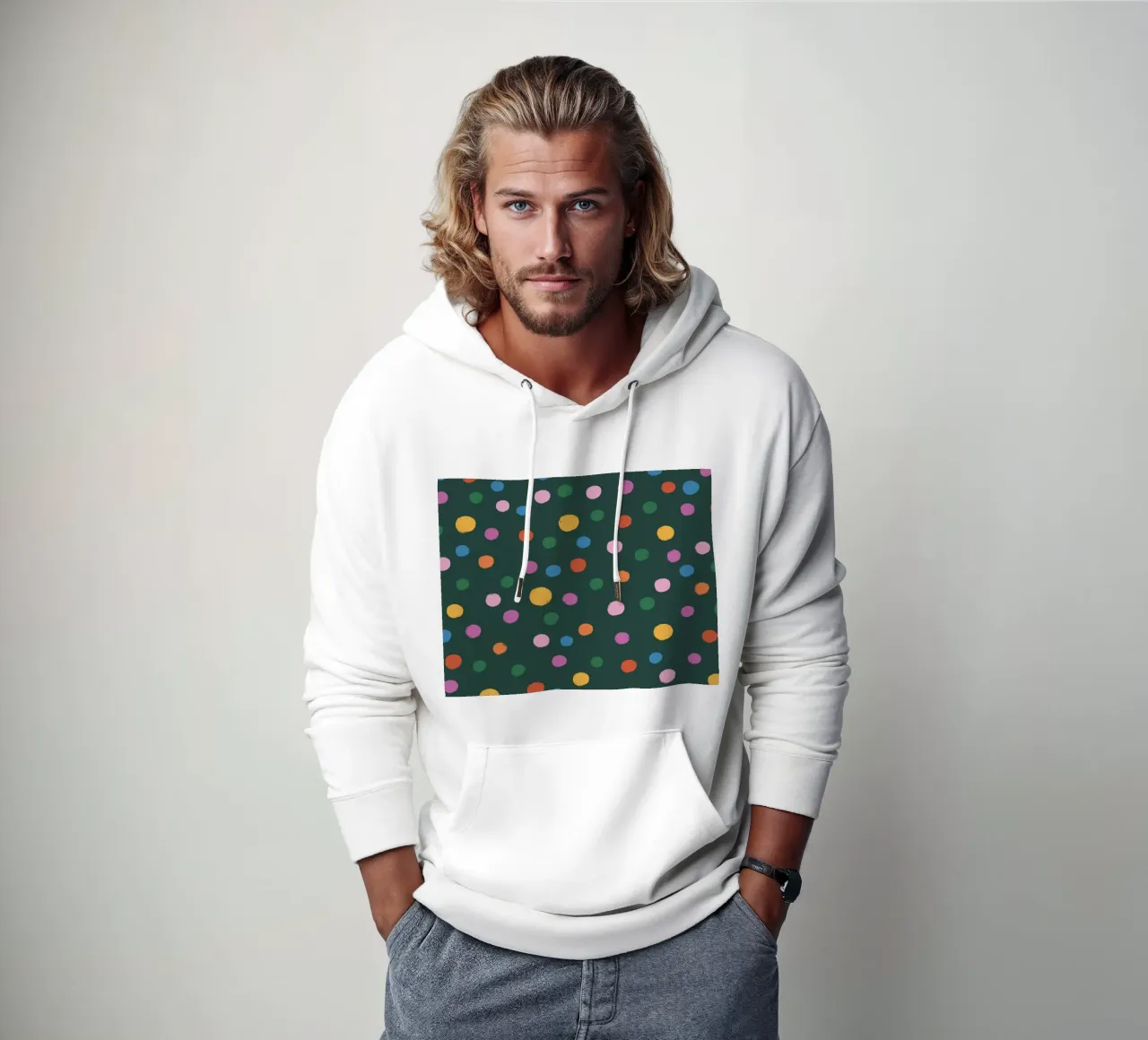 Dots felpa con cappuccio da GigiRosado