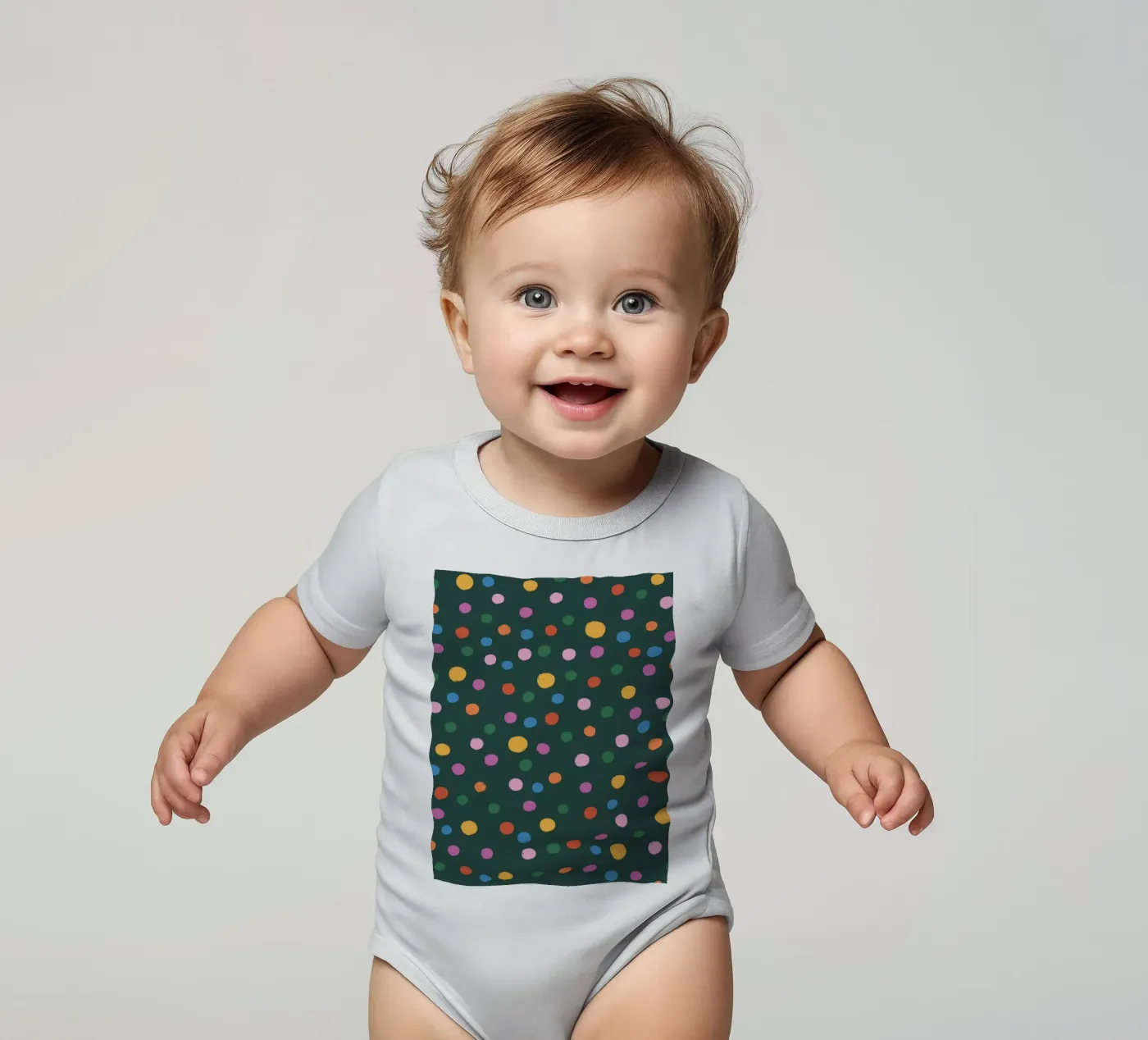 Dots babyrompertje korte mouwen van GigiRosado