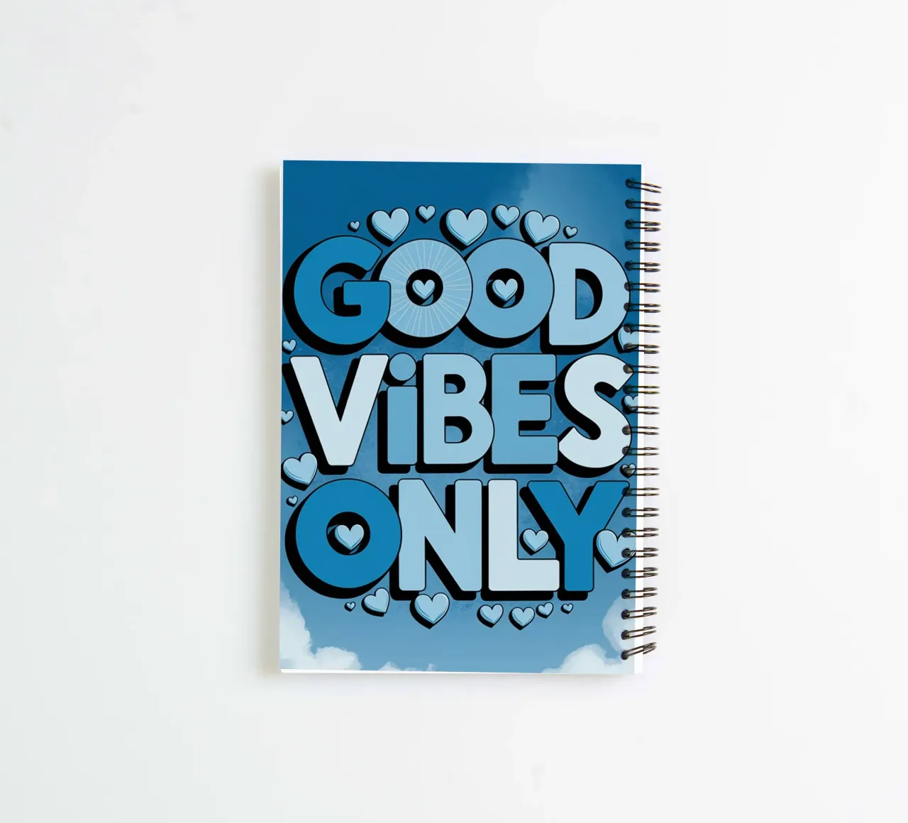 Good Vibes Only spiral notebook by logic