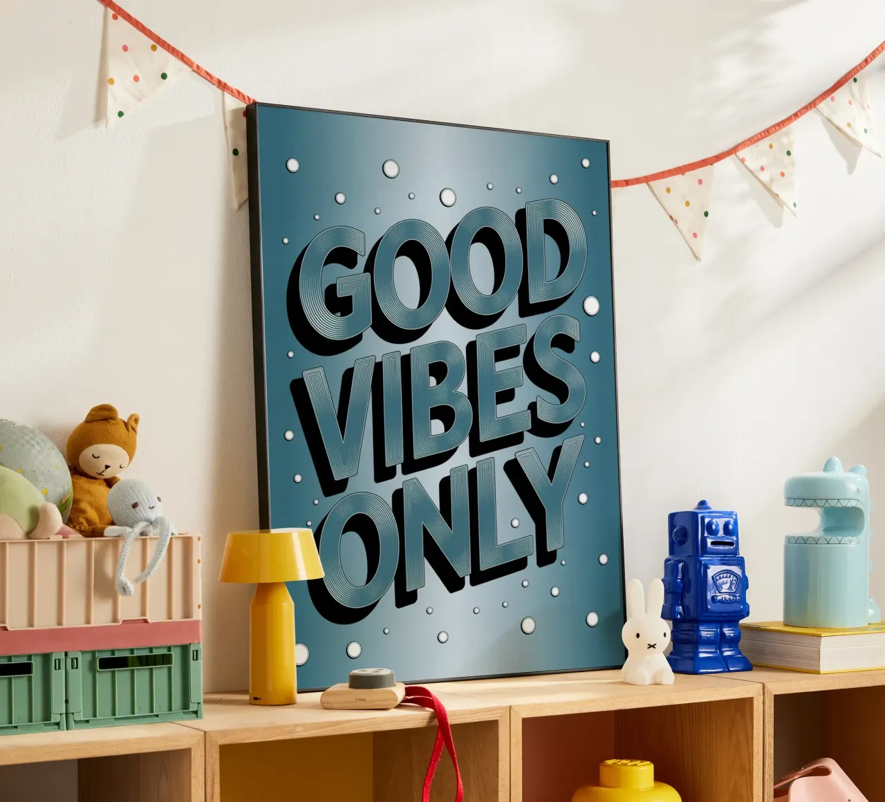 Good Vibes Only alu-dibond by logic