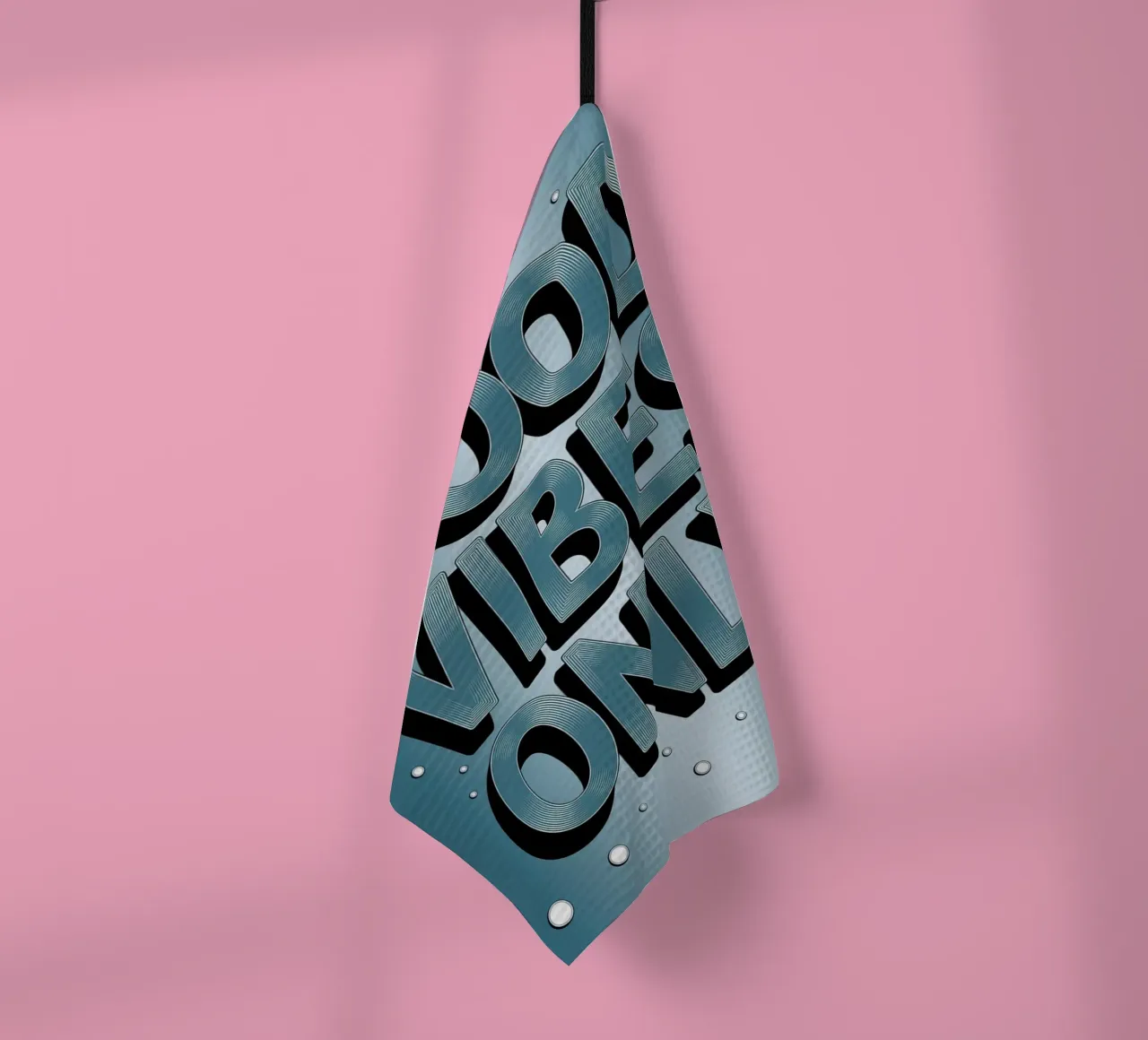 Good Vibes Only tea towel by logic