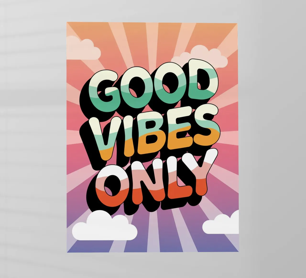 Uniquement des bonnes vibrations film rétro-éclairé de logic