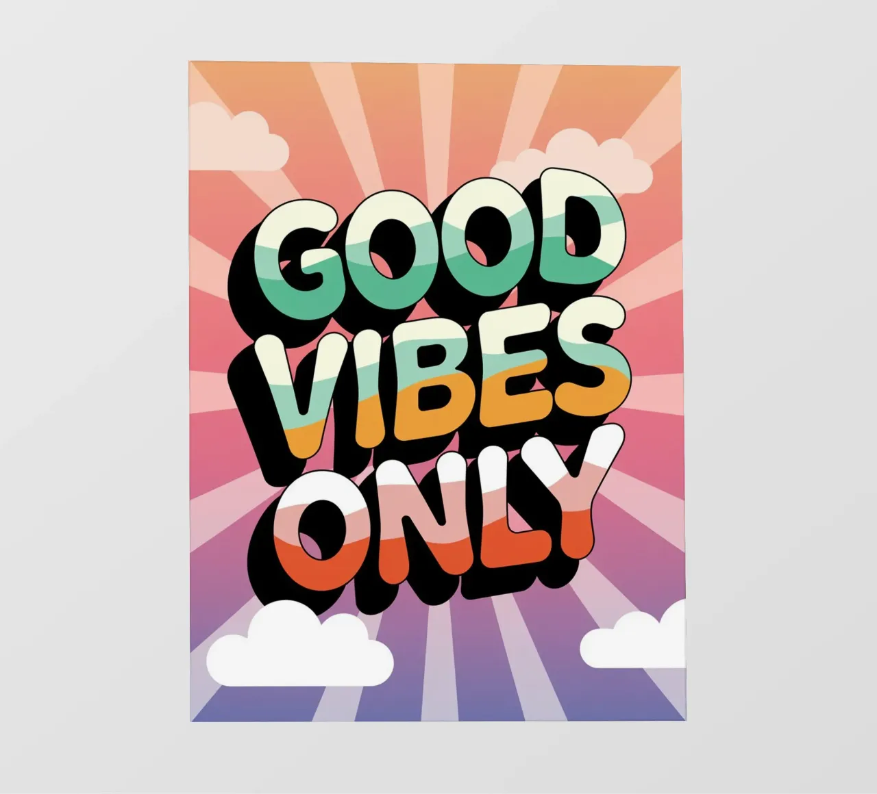Nur gute Vibes Backlit Folie von logic