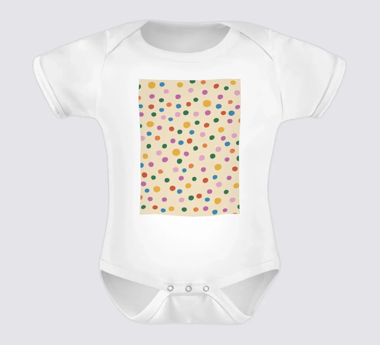 Lights spots short-sleeve baby romper by GigiRosado
