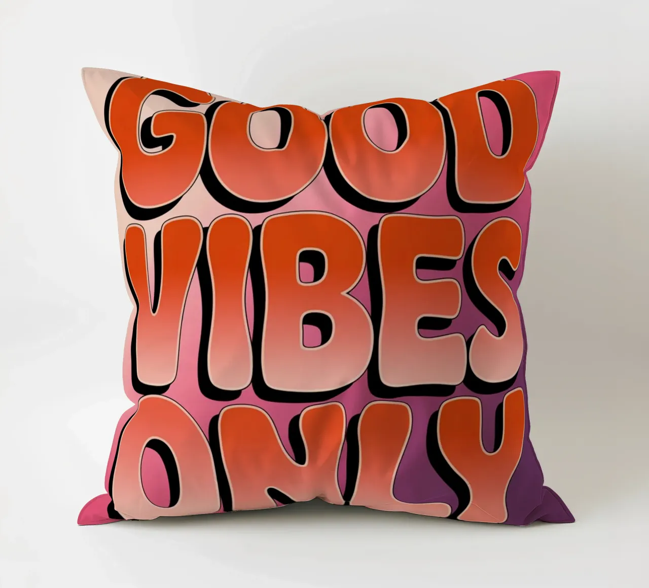 Good Vibes Only decorative cushion by logic