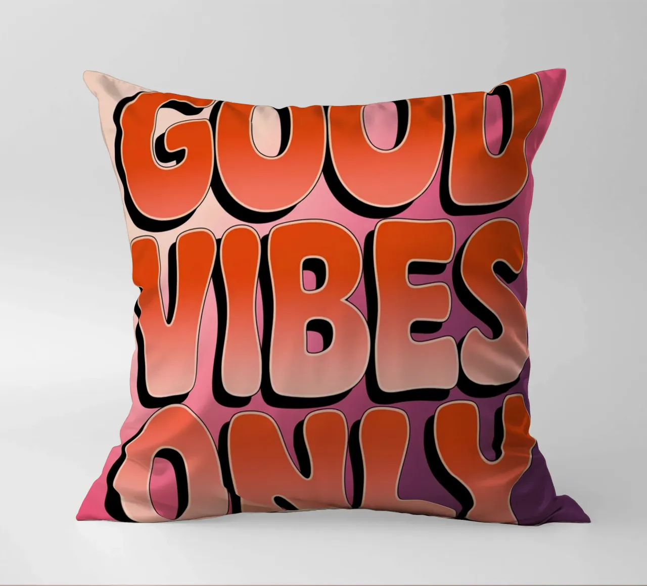 Good Vibes Only decorative cushion by logic