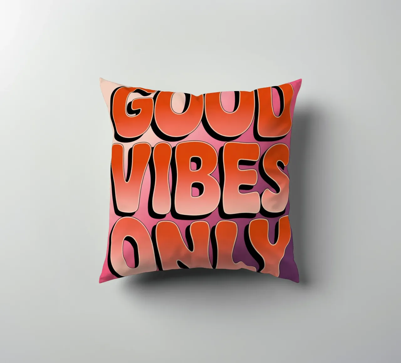 Good Vibes Only decorative cushion by logic