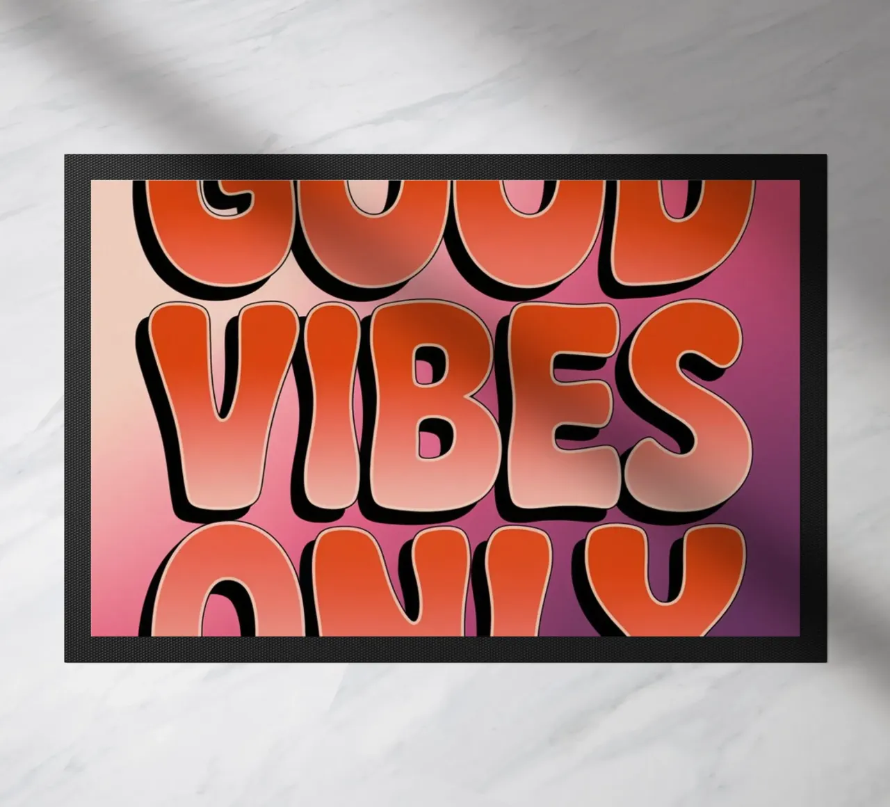 Uniquement des bonnes vibrations paillasson de logic