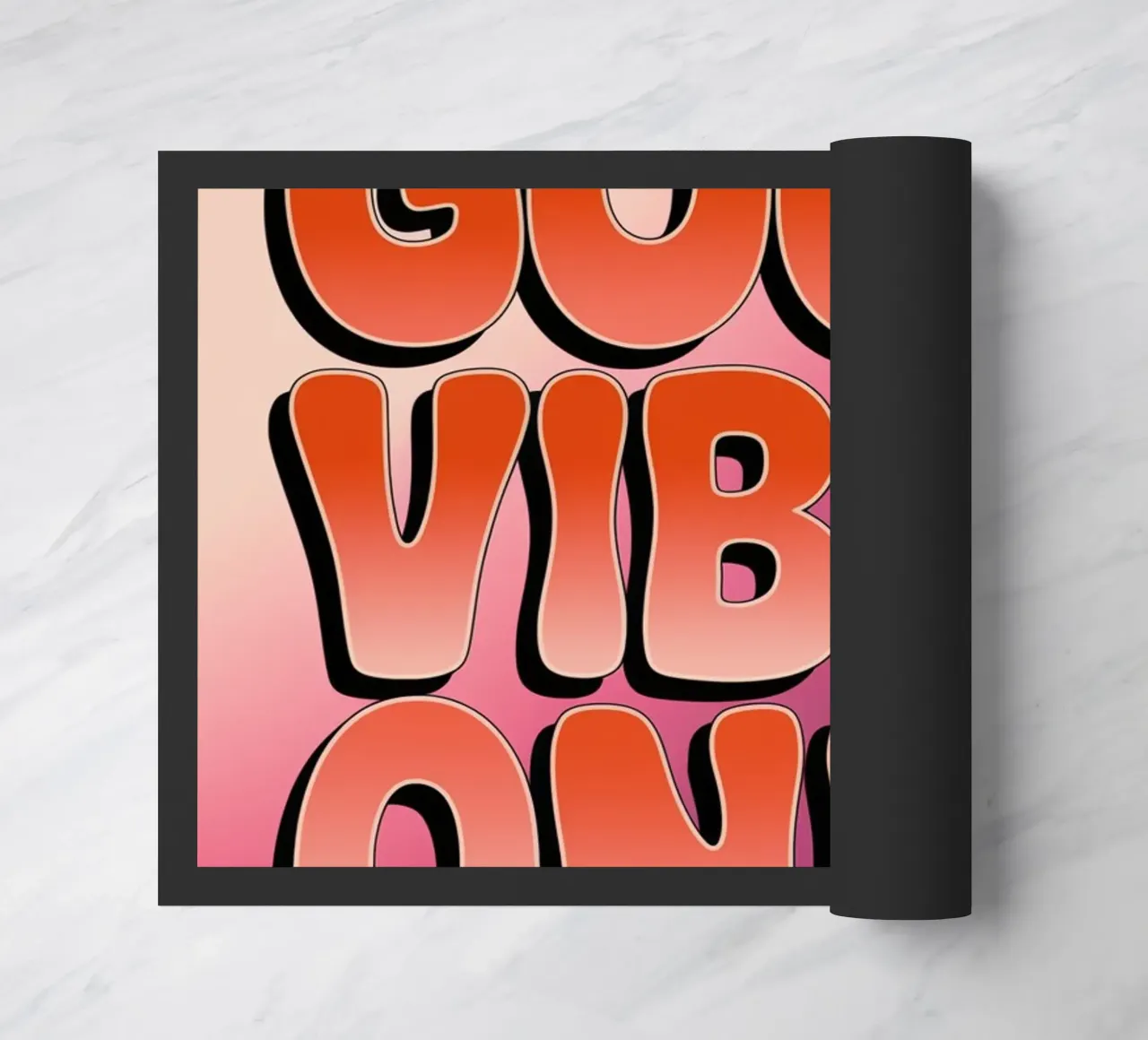 Uniquement des bonnes vibrations paillasson de logic
