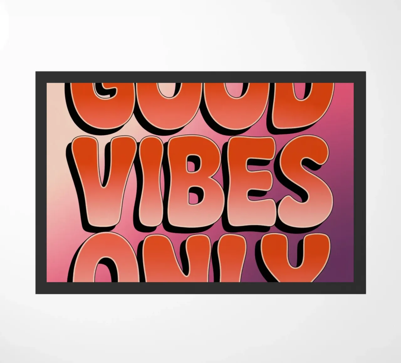 Uniquement des bonnes vibrations paillasson de logic