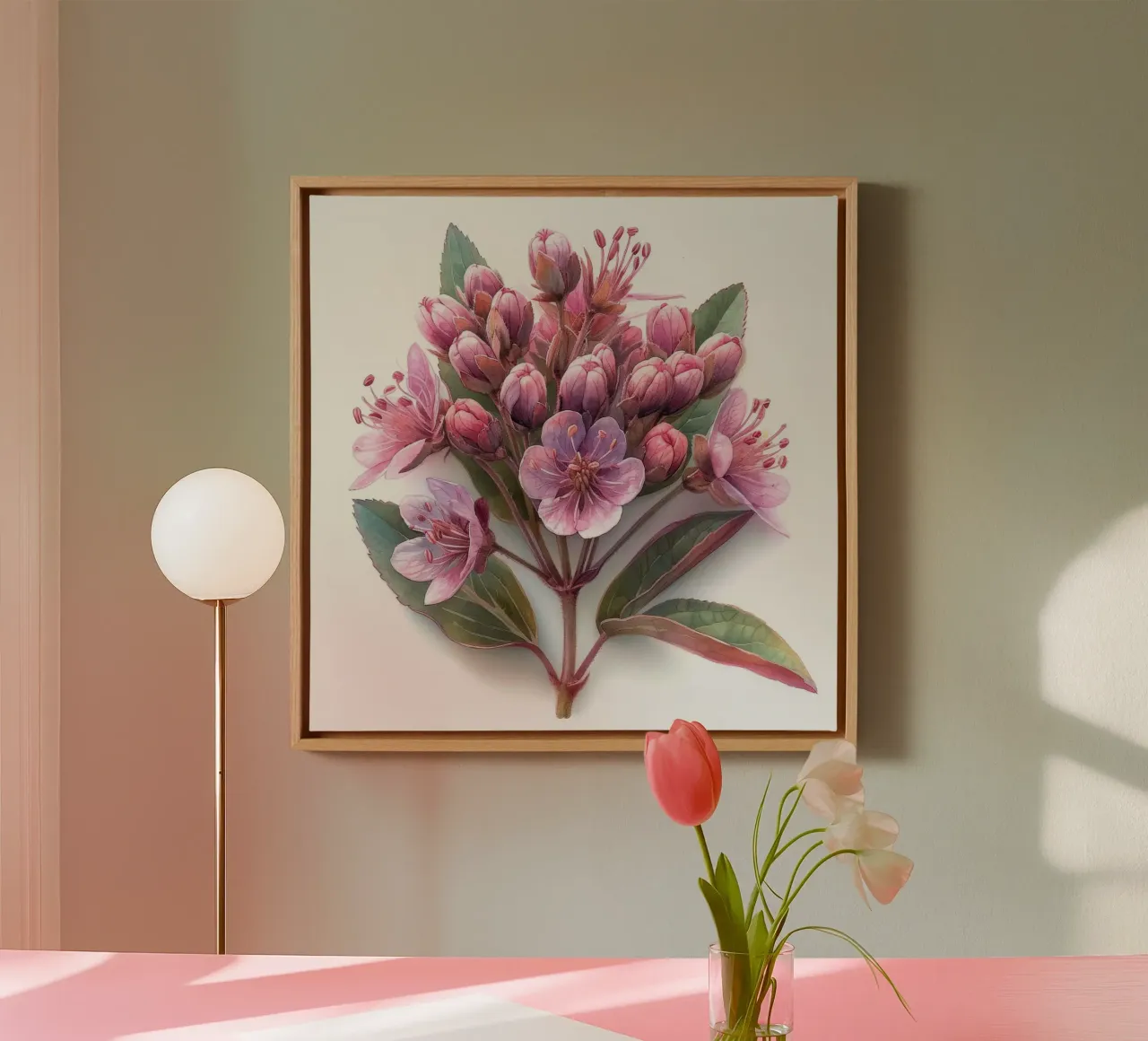 Joe Pye Weed Fiore 1 tela con Cornice a cassetta da Bold Blooms