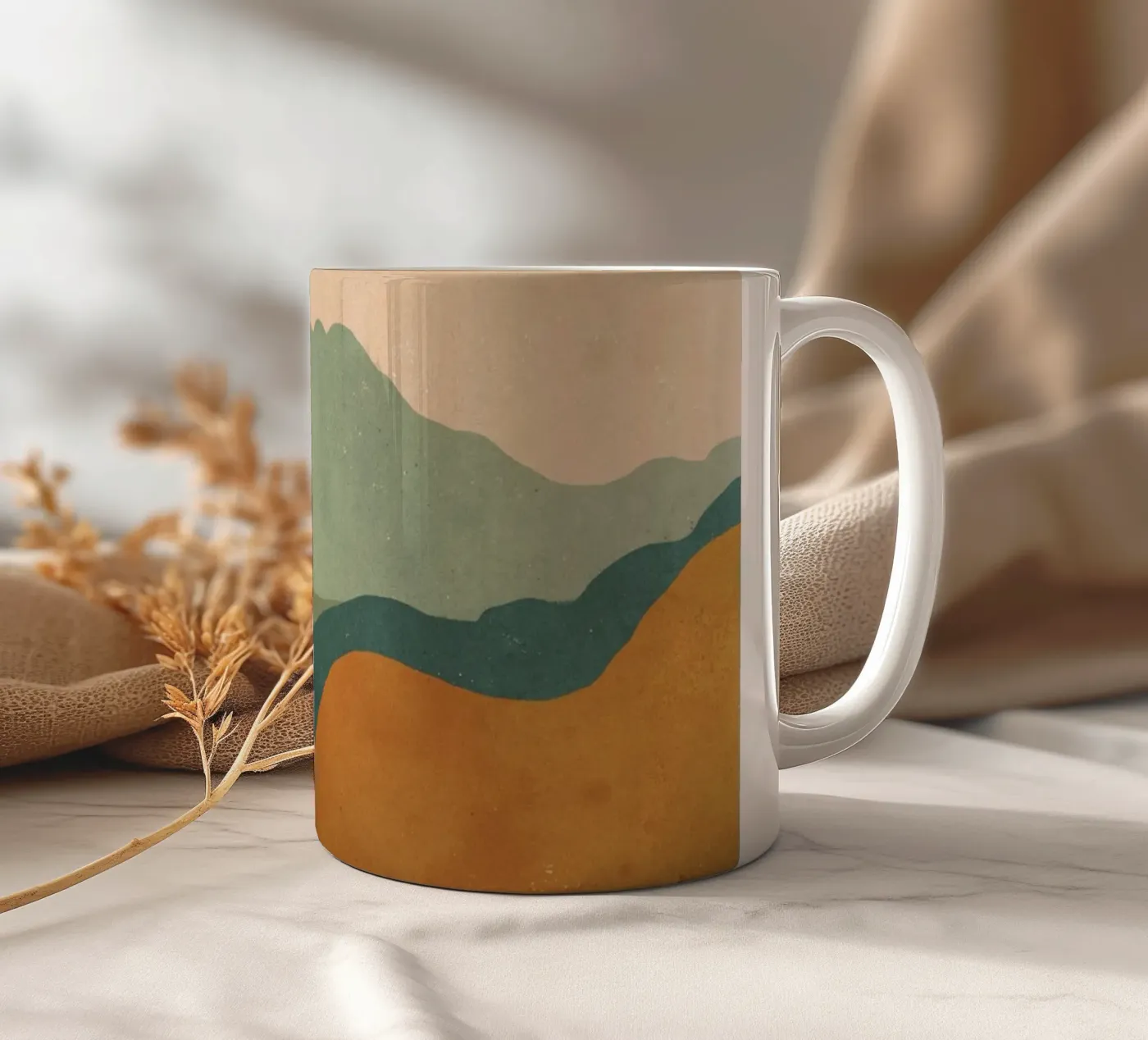 Landscape ceramic mug by GigiRosado