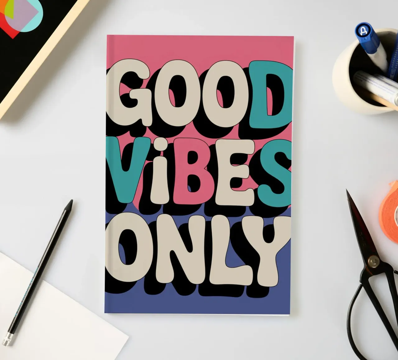 Nur gute Vibes Notizbuch von logic