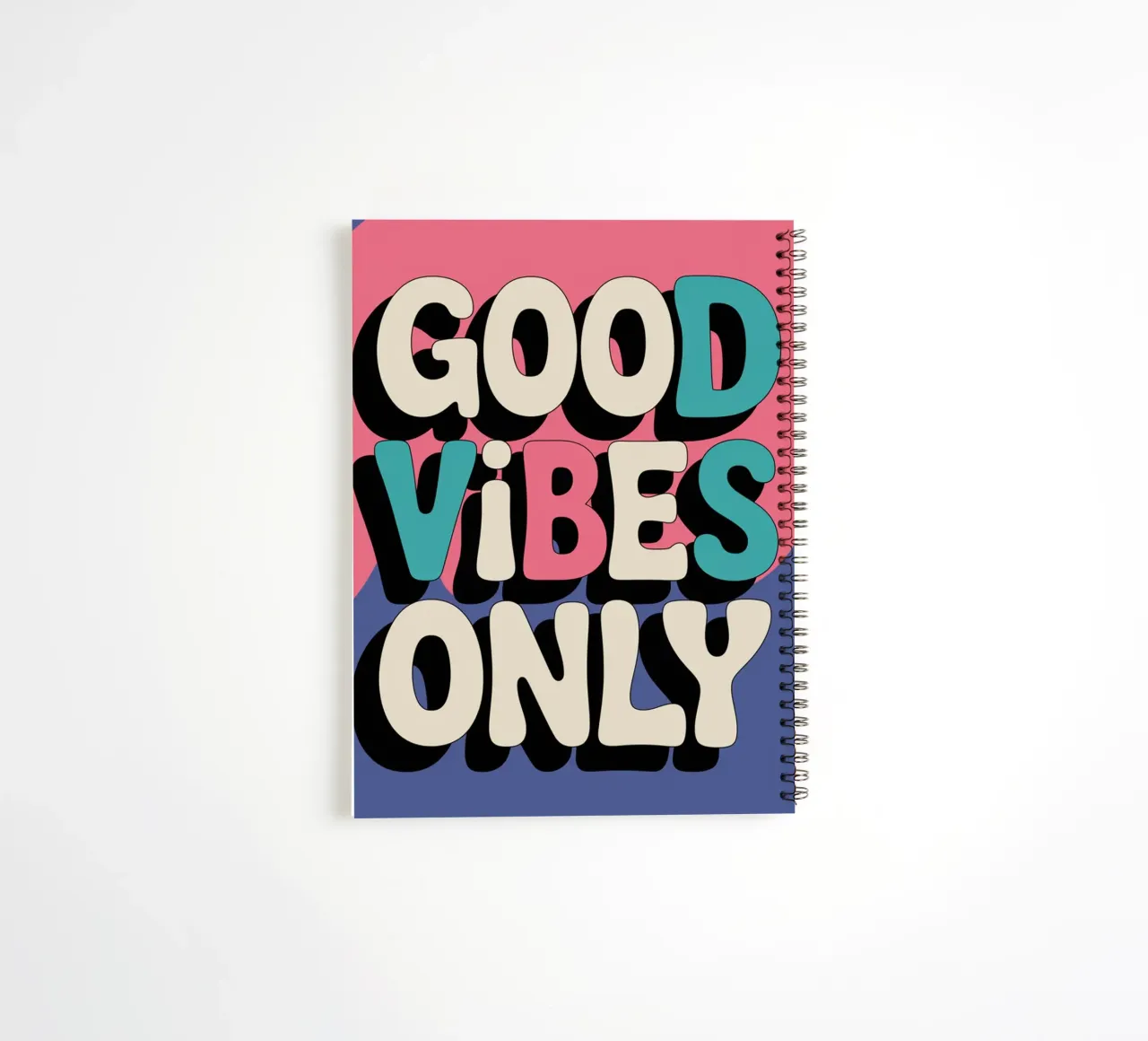 Good Vibes Only spiral notebook by logic