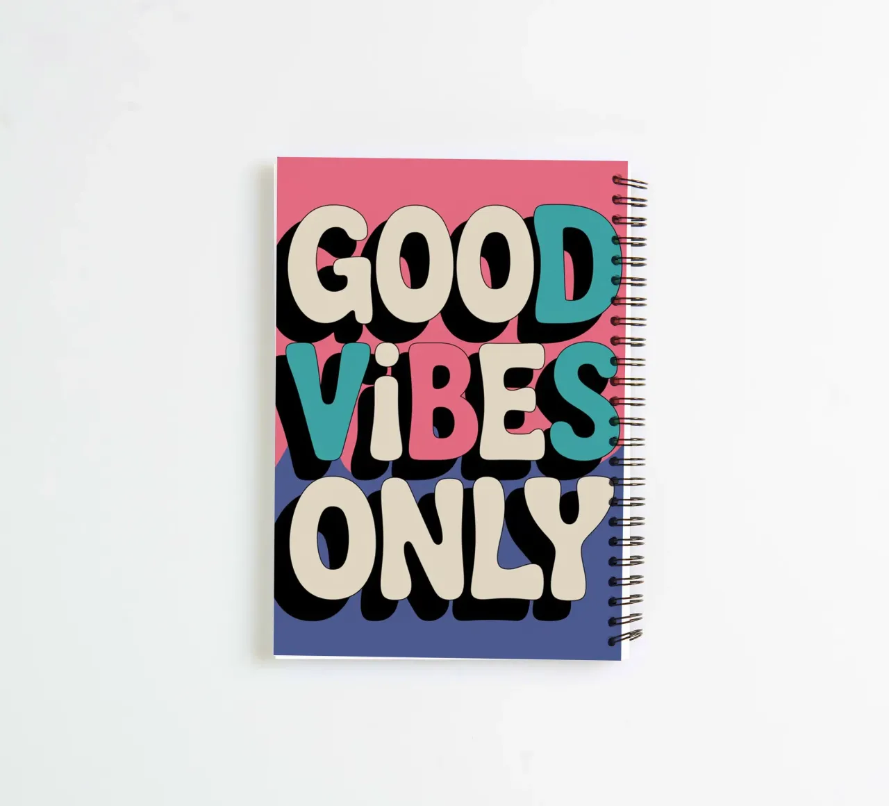 Good Vibes Only spiral notebook by logic