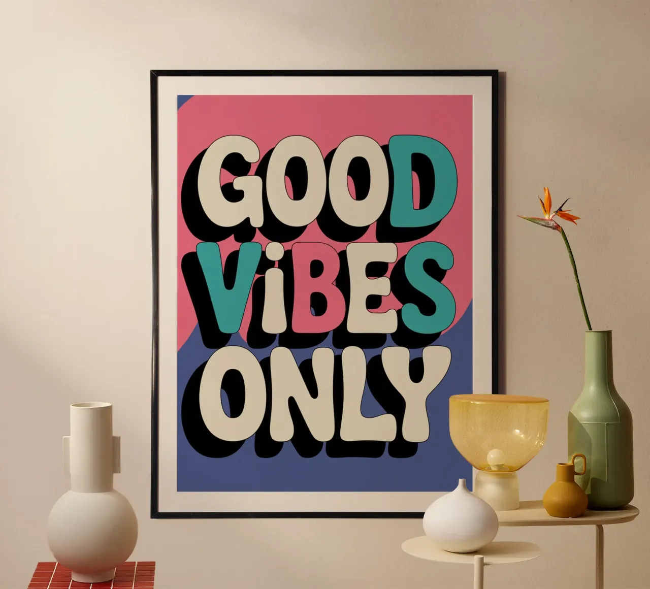 Good Vibes Only hahnemühle by logic