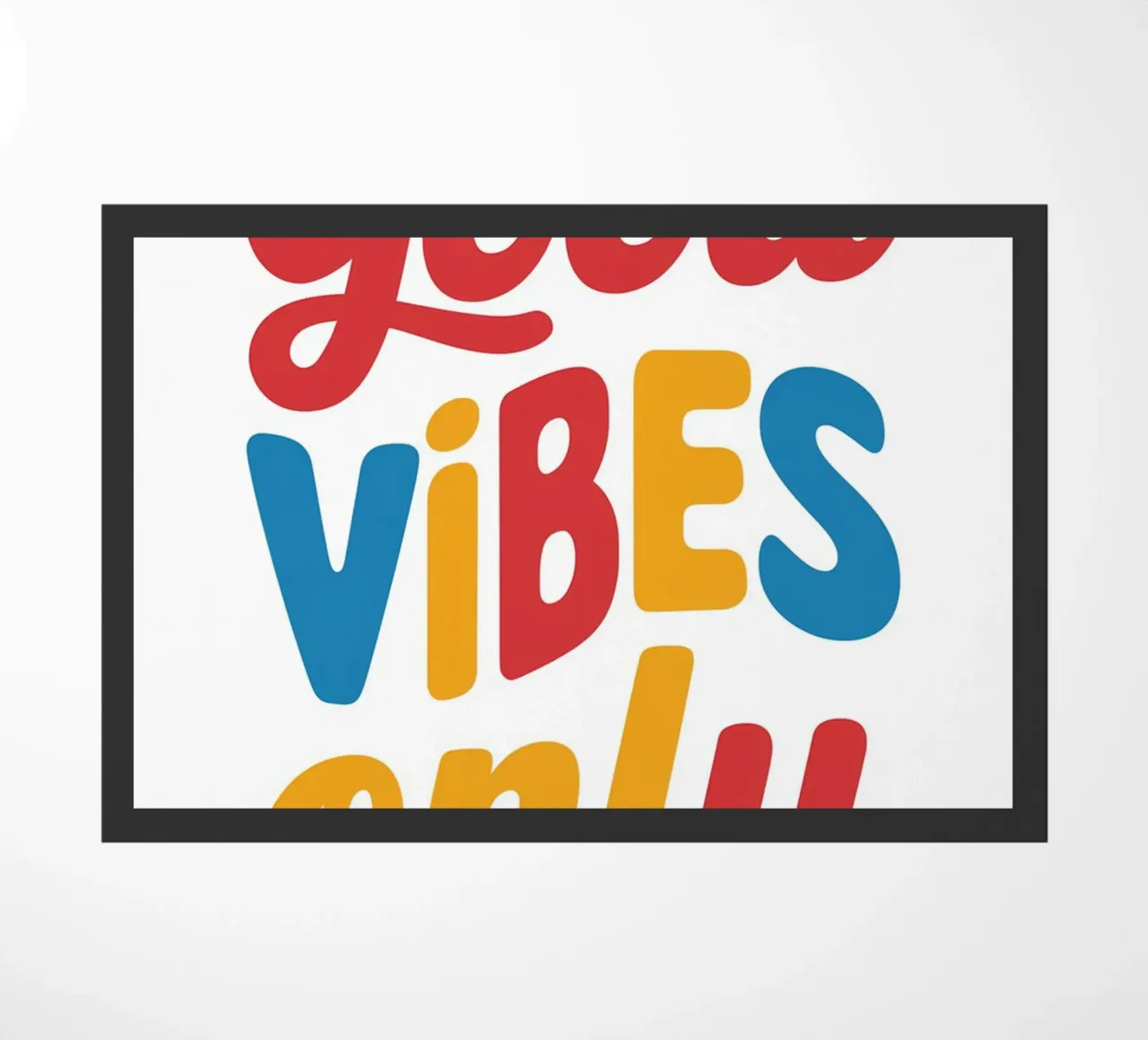 Nur gute Vibes Fußmatte von logic