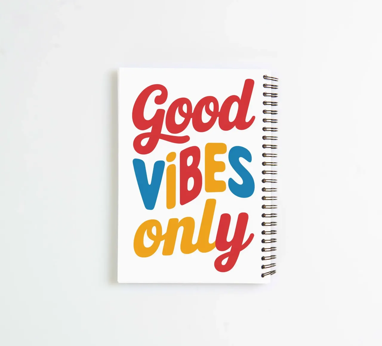 Good Vibes Only spiral notebook by logic