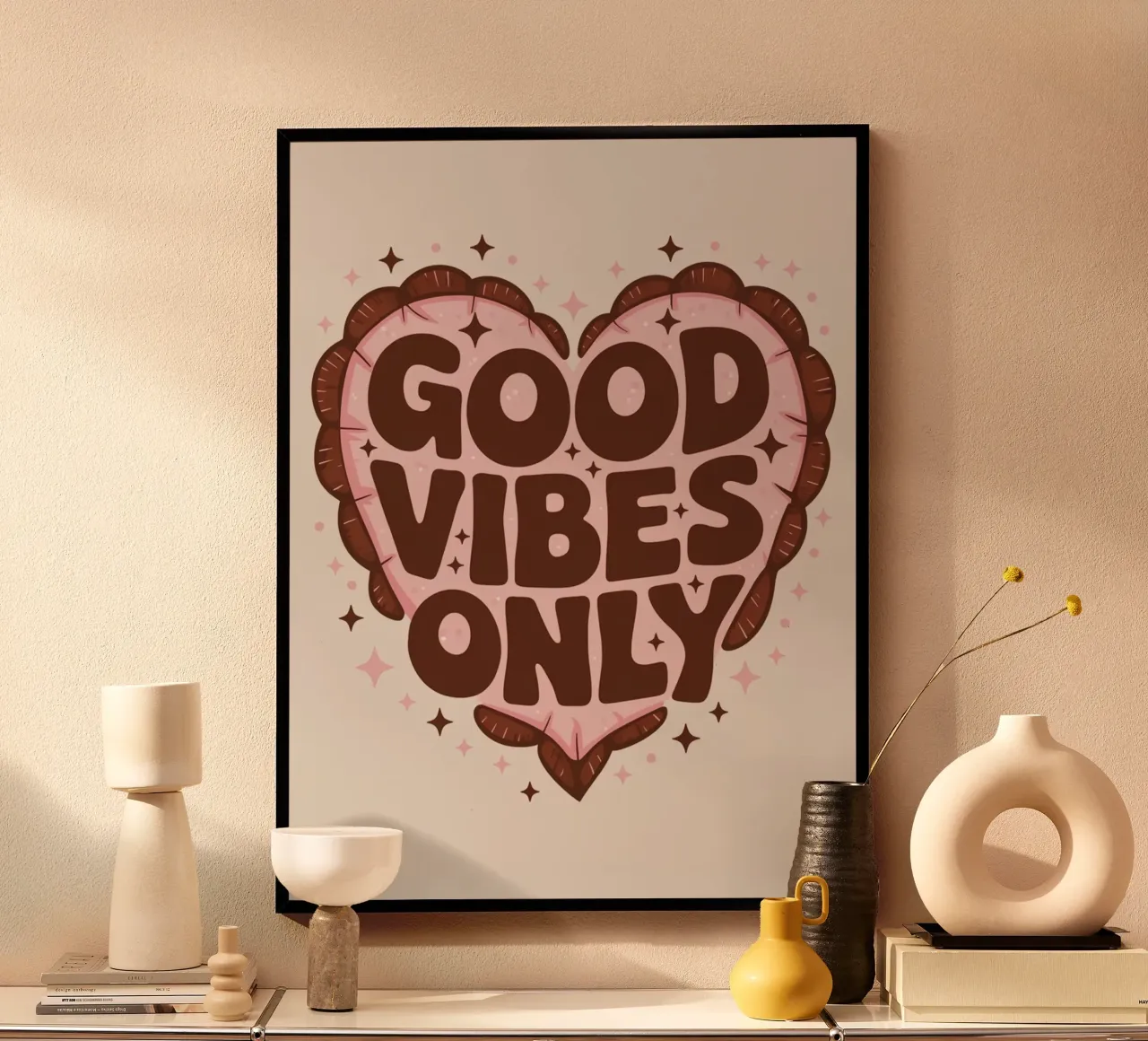 Good Vibes Only hahnemühle by logic