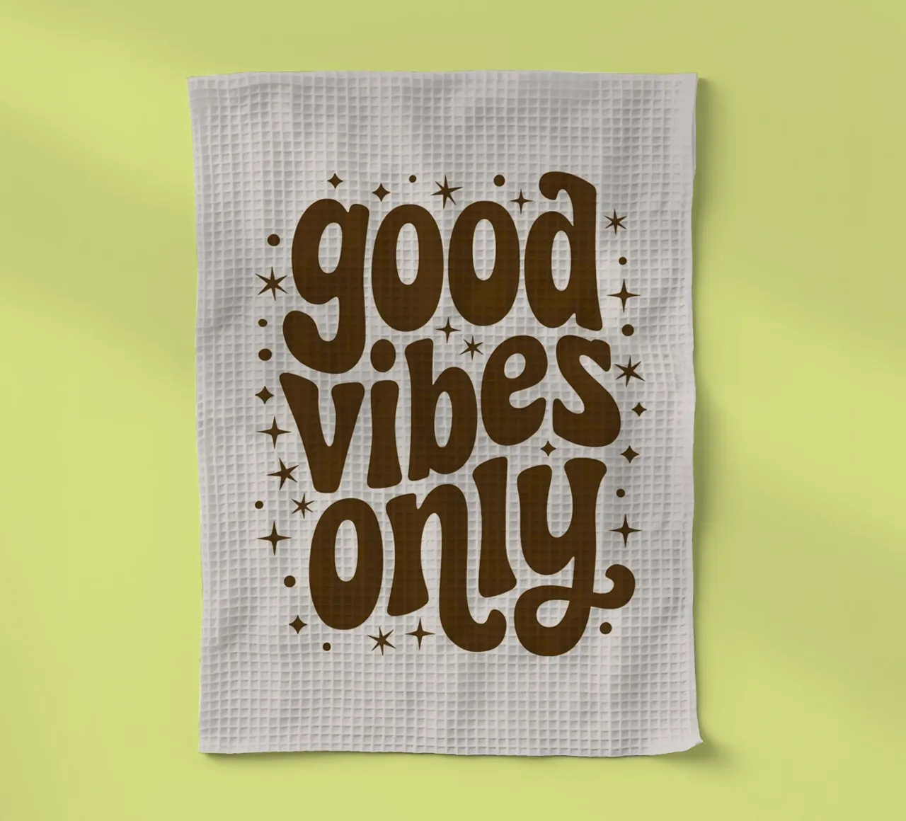 Uniquement des bonnes vibrations torchon de logic