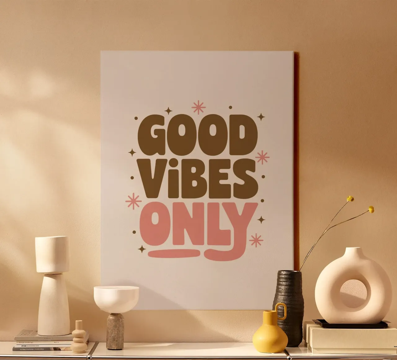 Good Vibes Only canvas by logic