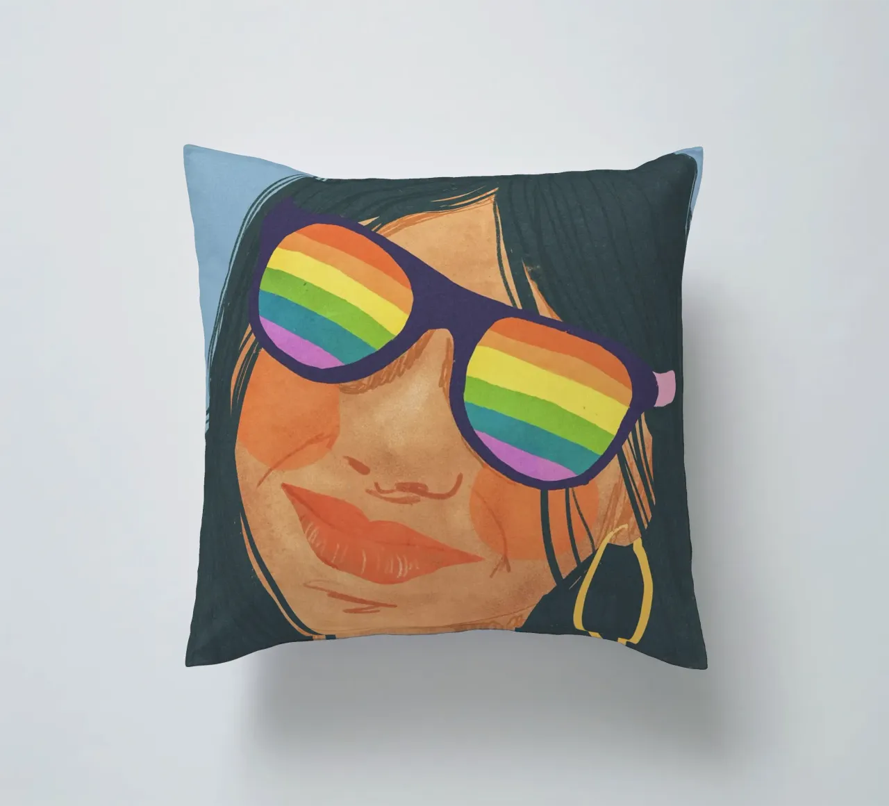 Rainbow glasses cuscino da GigiRosado