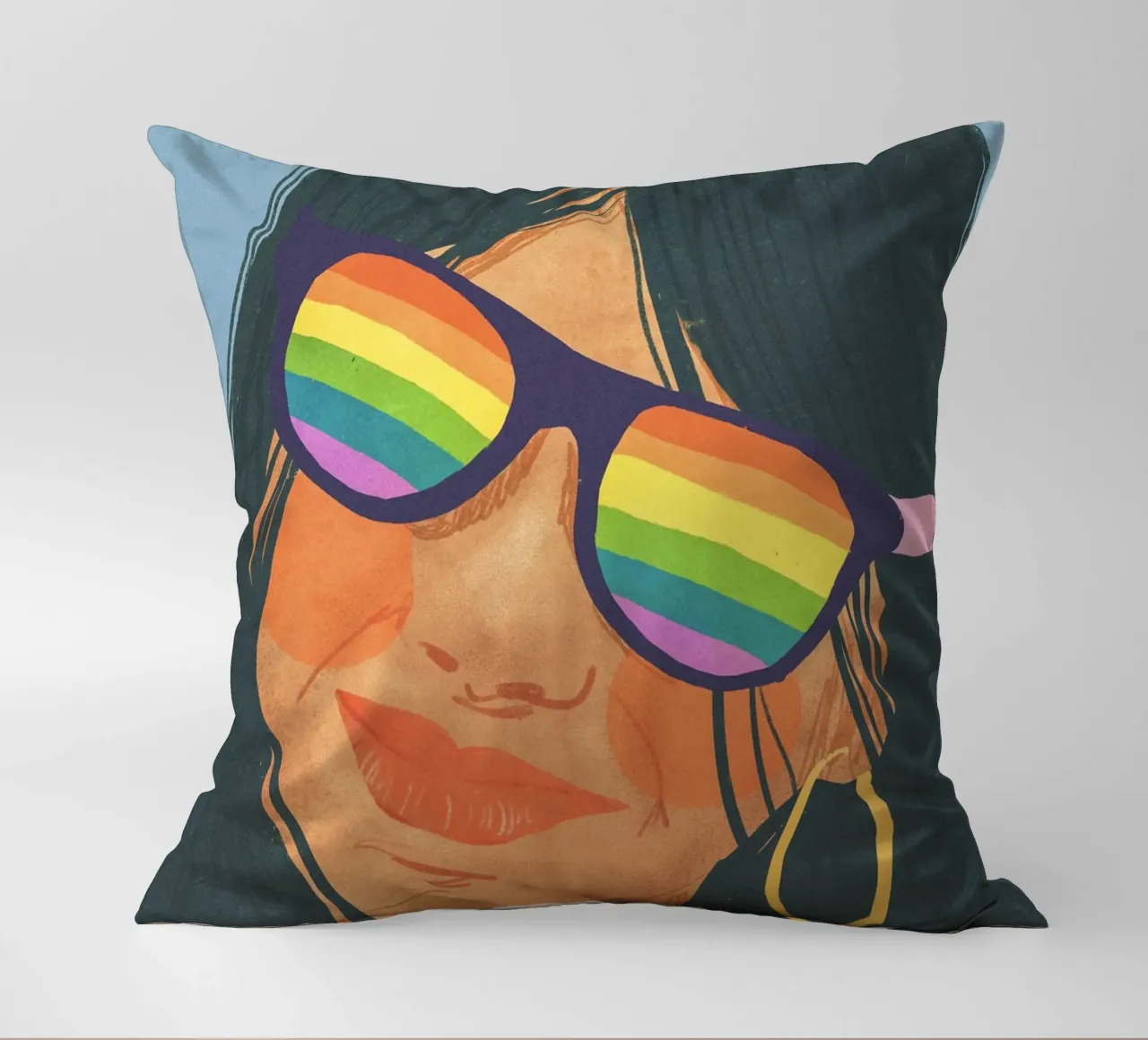 Rainbow glasses cuscino da GigiRosado