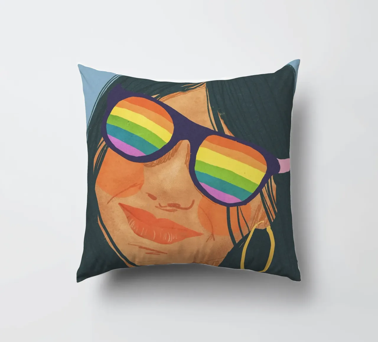 Rainbow glasses cuscino da GigiRosado
