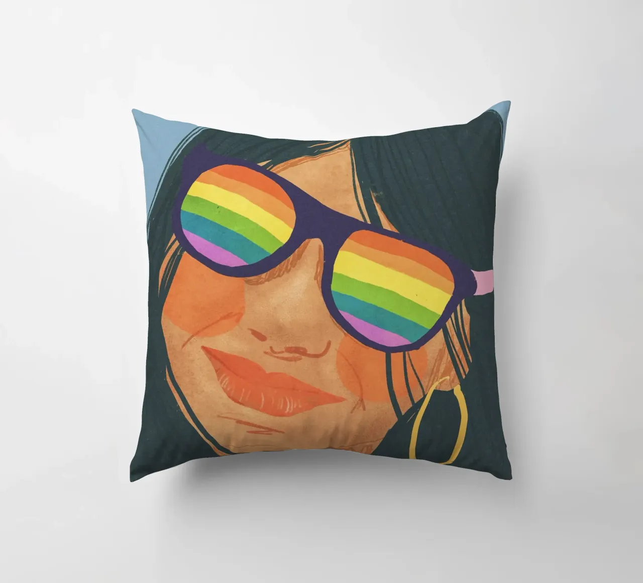 Rainbow glasses cuscino da GigiRosado