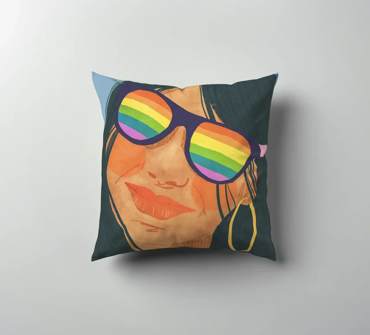 Rainbow glasses cuscino da GigiRosado