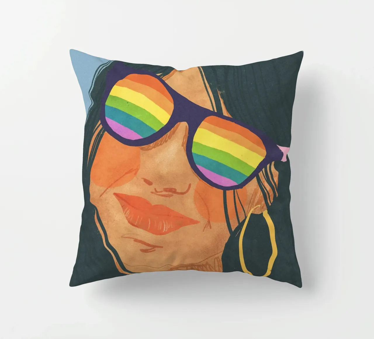 Rainbow glasses cuscino da GigiRosado
