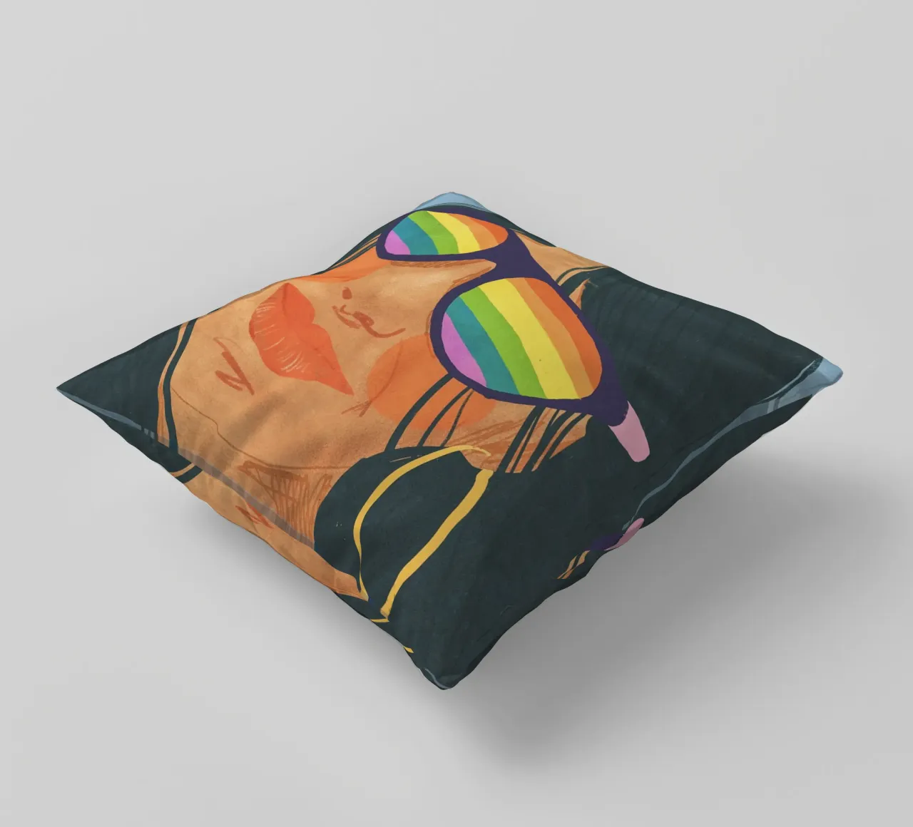 Rainbow glasses cuscino da GigiRosado