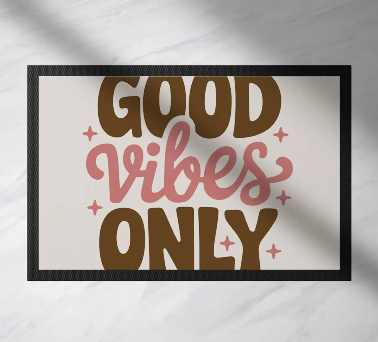 Uniquement des bonnes vibrations paillasson de logic