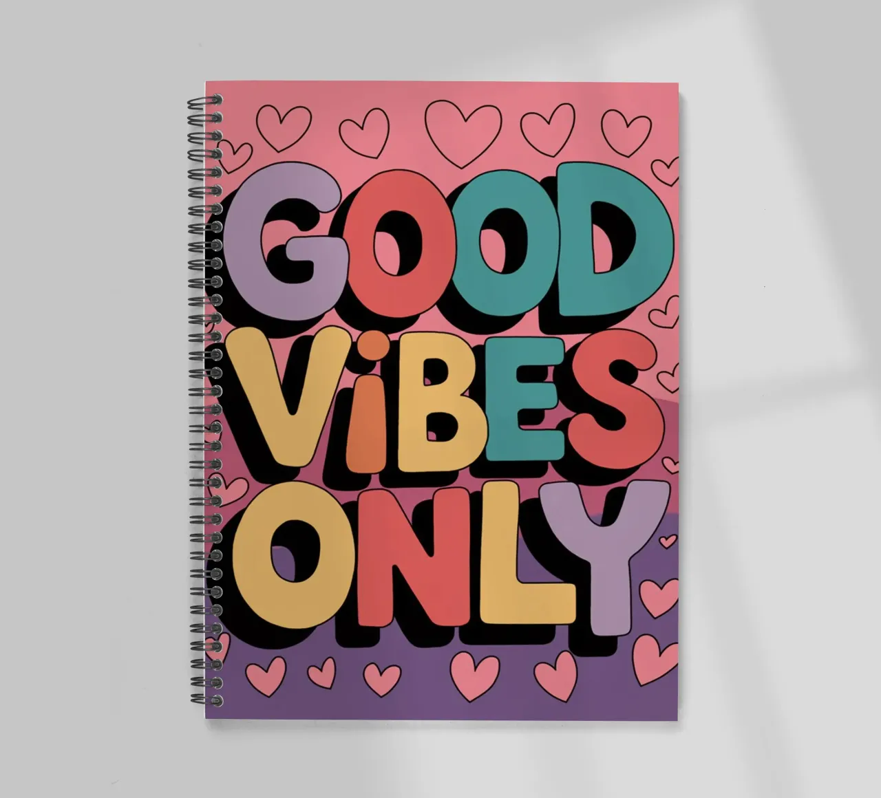 Good Vibes Only spiral notebook by logic