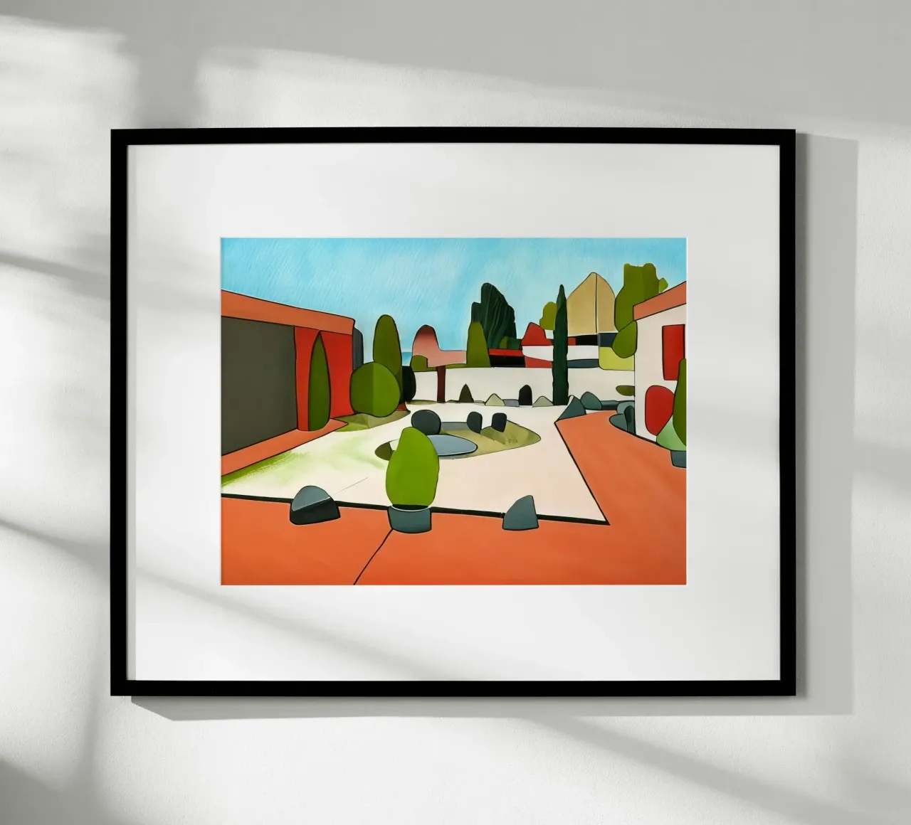 Giardino_1 poster con telaio in plastica da Abstract Art by LK
