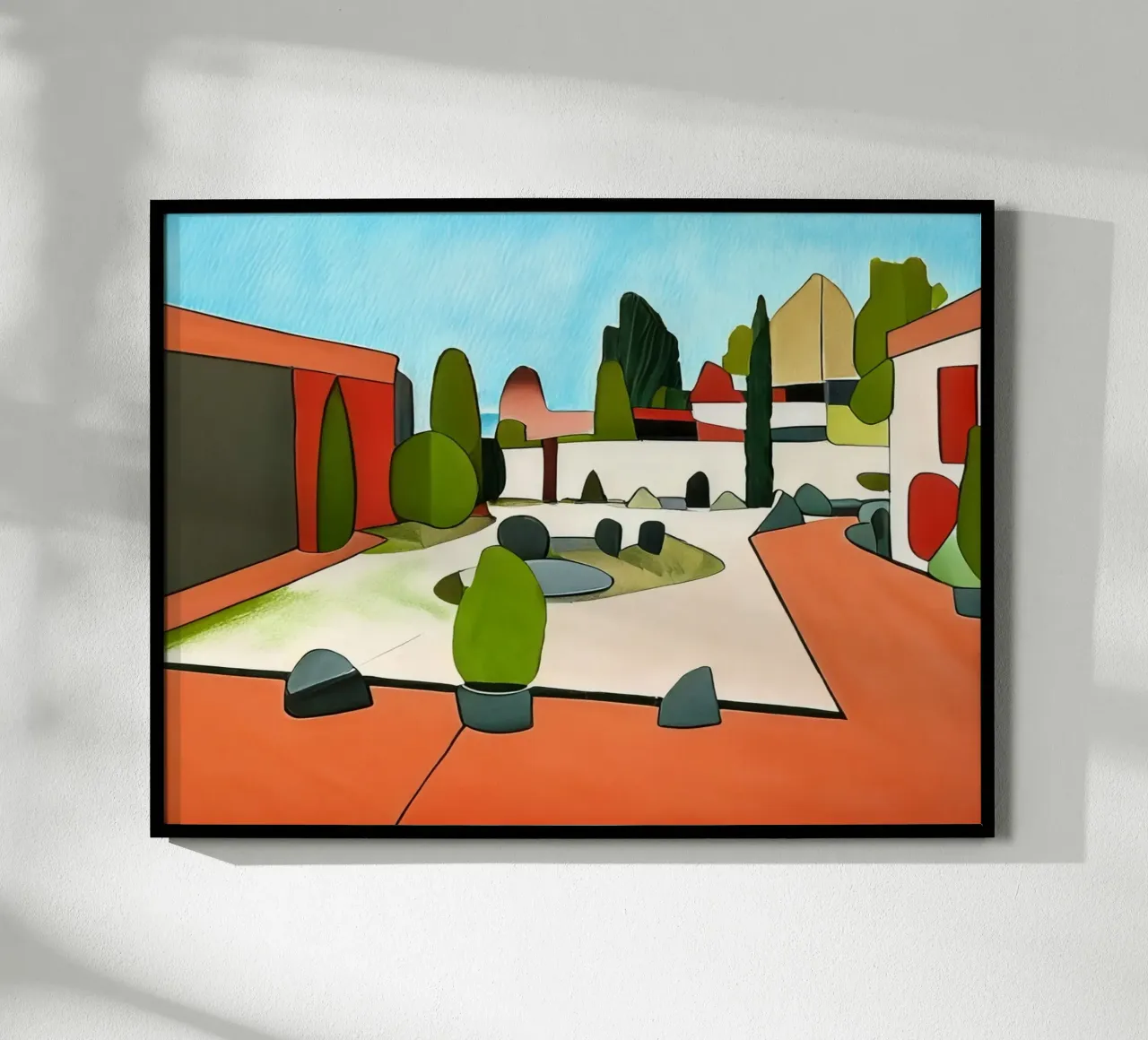 Giardino_1 poster con telaio in plastica da Abstract Art by LK