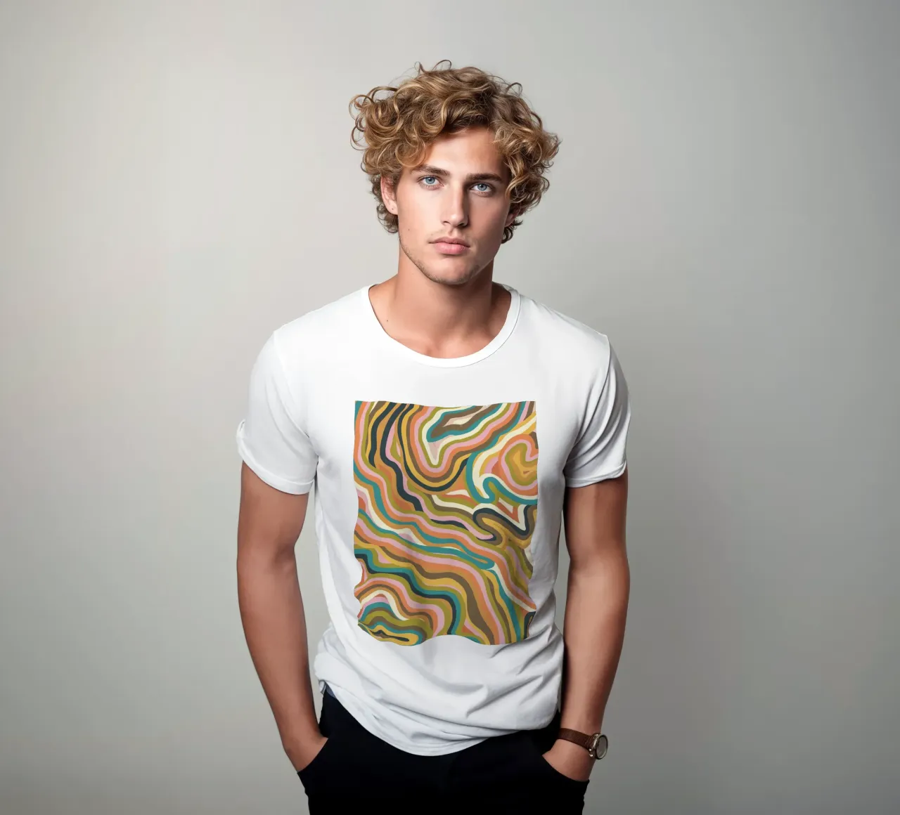 Marble swirls t-shirt da GigiRosado