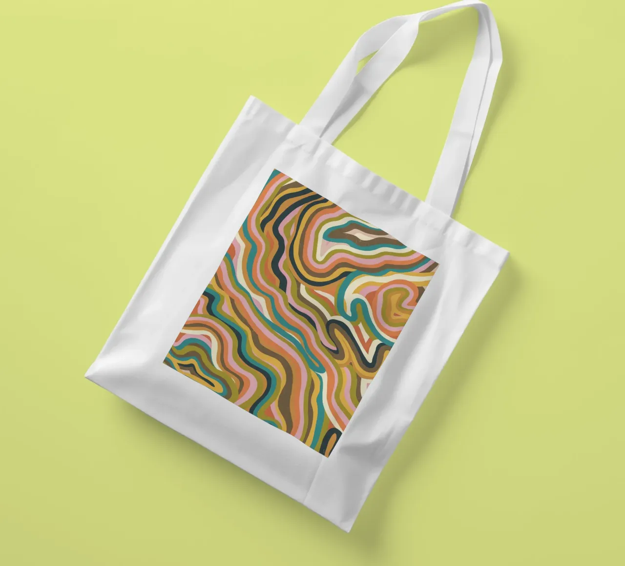 Marble swirls borsa in juta da GigiRosado