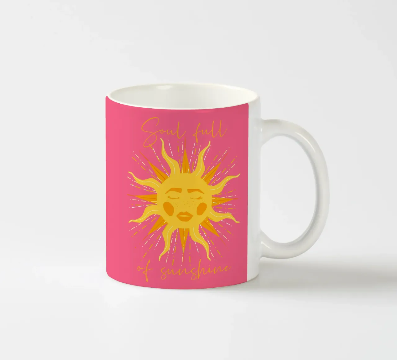 Anima piena di sole tazza in ceramica da Illustration Raissa Oltmanns