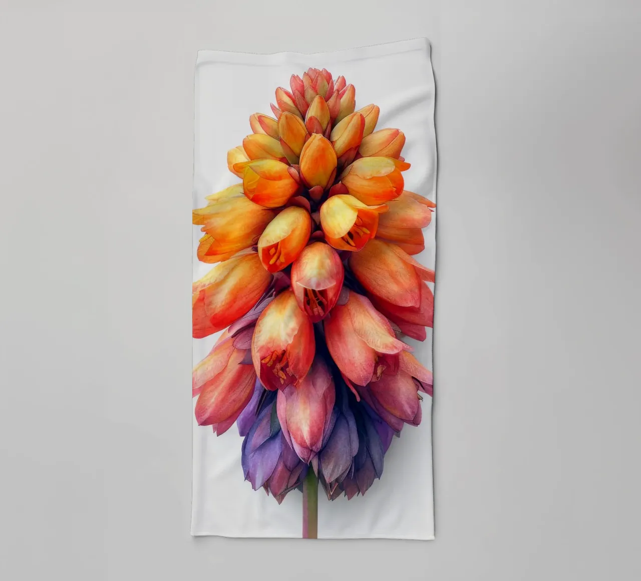 Fiore di Kniphofia 4 asciugamano da bagno da Bold Blooms
