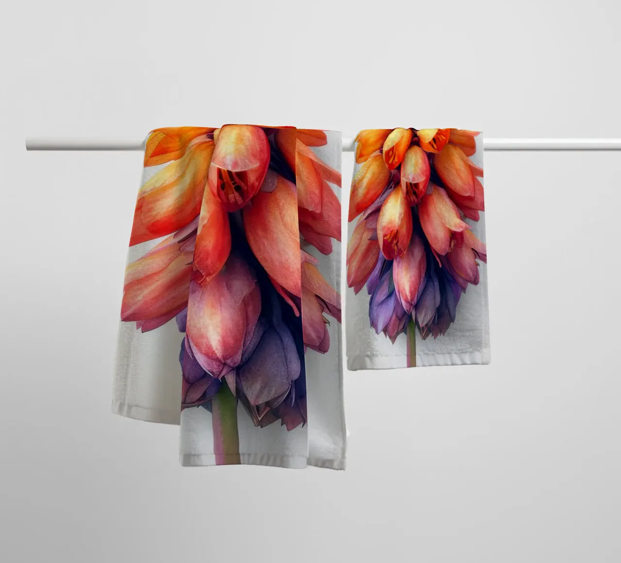 Fiore di Kniphofia 4 asciugamano da bagno da Bold Blooms