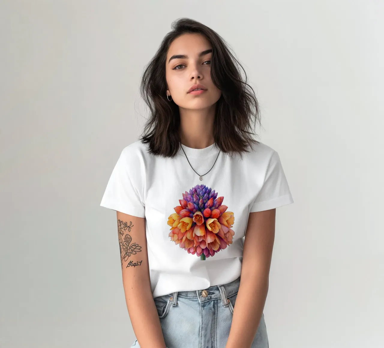 Kniphofia Fiore 1 t-shirt da Bold Blooms