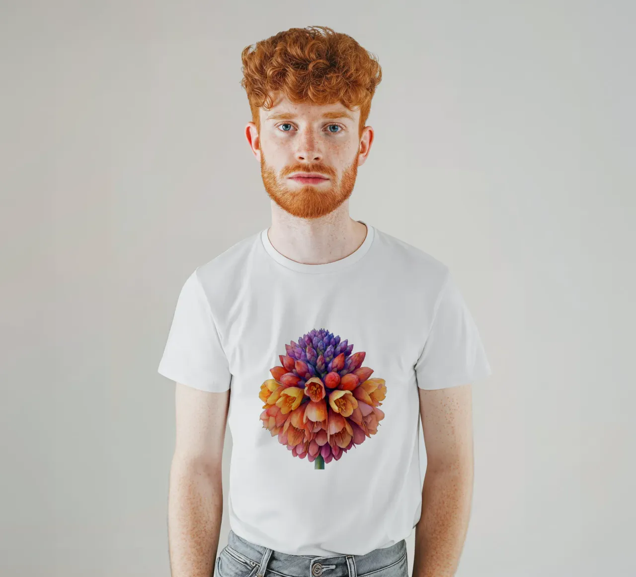 Kniphofia Fiore 1 t-shirt da Bold Blooms
