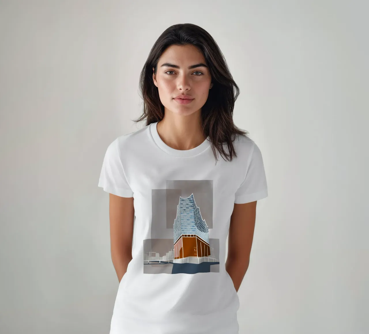Hamburg Elbphilharmonie - Elphi, Elbe, Hafen, Hafencity t-shirt da fernvej