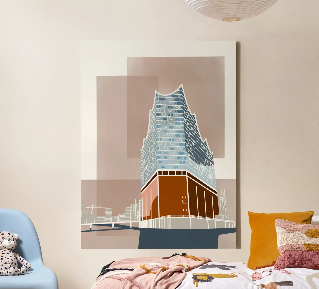 Hamburg Elbphilharmonie - Elphi, Elbe, Hafen, Hafencity tela da fernvej