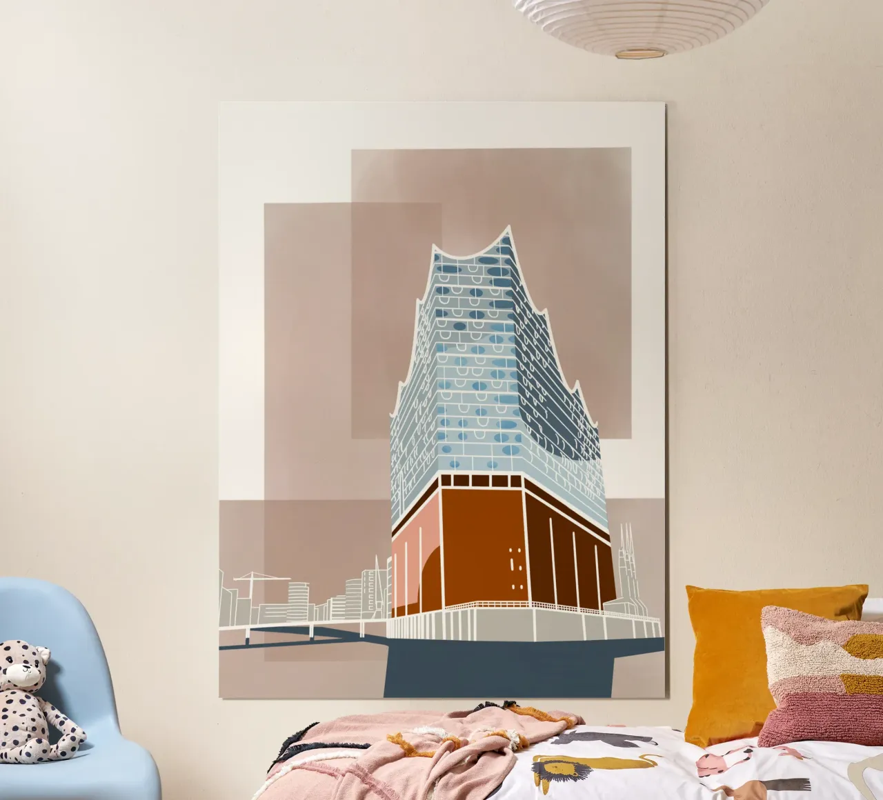 Hamburg Elbphilharmonie - Elphi, Elbe, Hafen, Hafencity carta hahnemühle da fernvej