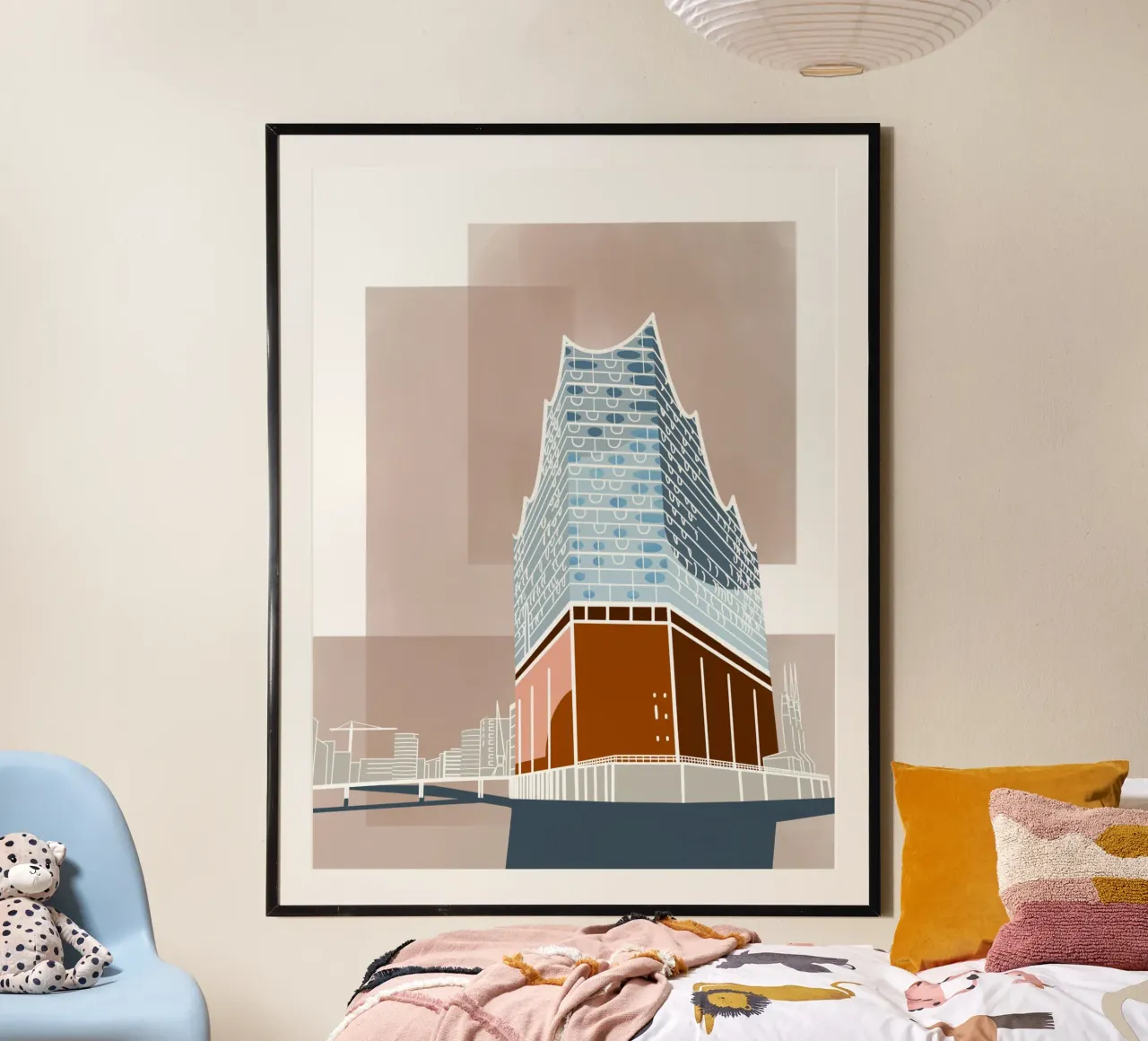 Hamburg Elbphilharmonie - Elphi, Elbe, Hafen, Hafencity carta hahnemühle da fernvej