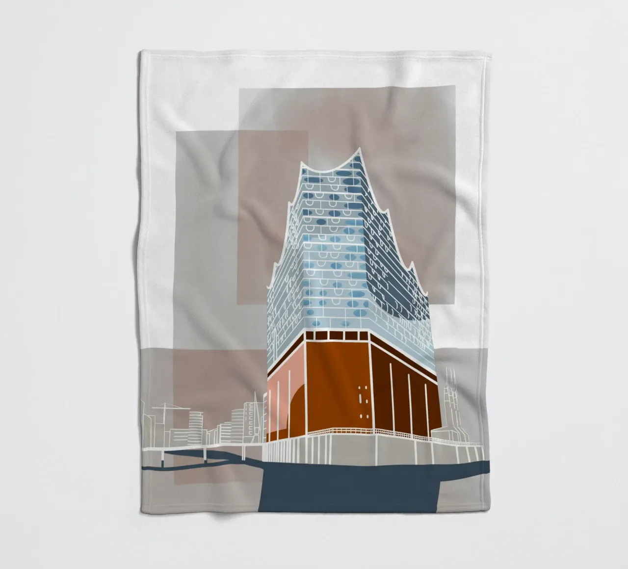 Hamburg Elbphilharmonie - Elphi, Elbe, Hafen, Hafencity coperta in pile da fernvej