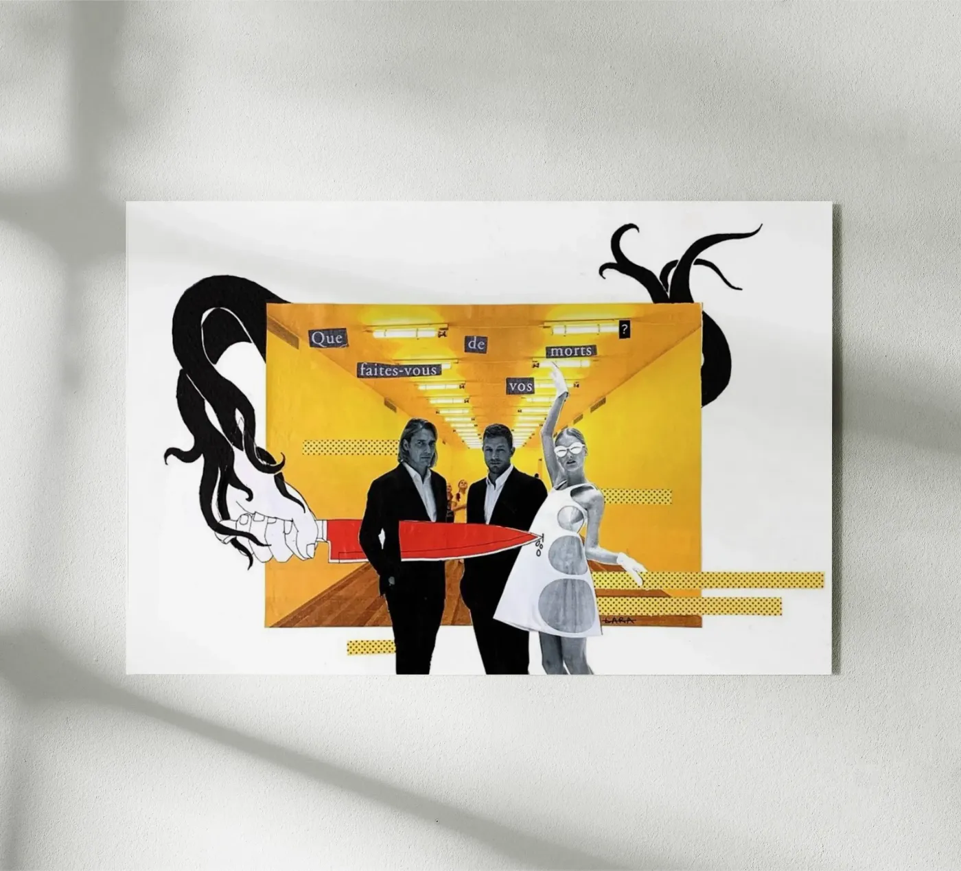 Collage - Print acrylic glass by Laratatouille Design